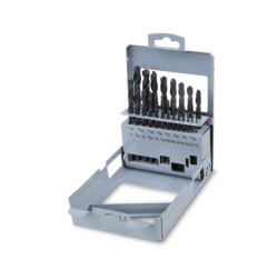 PUNTA SERIE HSS 21 PZ 1/16"-3/8" ELICOIDALE CILIDRICA CORTA IN CASSETTA 410AS/21
