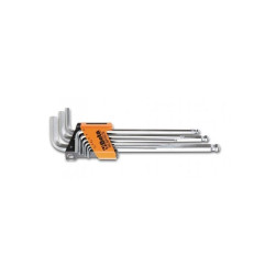 CHIAVE 1,5-10 MM ESAGONALE MASCHIO LUNGHE CROMATE SERIE 9 PEZZI 96LBP/SC9