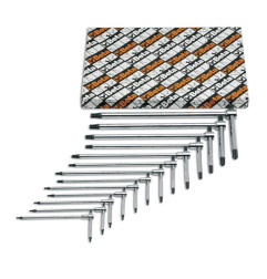 CHIAVE T6-T50 A T ESAGONALI SERIE 13 PEZZI BETA 951TX/S13