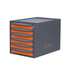 CASSETTIERA 6 CASSETTI PER BANCHI COMPONIBILI C58BC ARANCIONE C58CSH 6C