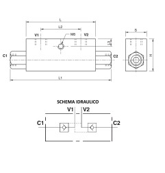 VALVOLA DI BLOCCO PILOTATA D.E. 3/8"L LT. 35