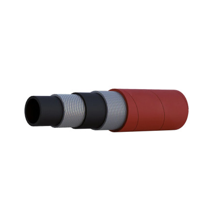 TUBO 1/2" 13X25 CALORSTAR 210°C 17 BAR EPDM ROSSO VAPORE