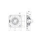 SUPPORTO FORO 65 FLANGIA QUADRA UCF313 SNR