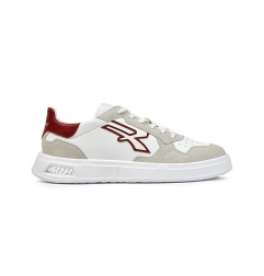 SCARPA SNEAKER OB SR TG.40 BASSA PELLE BIANCO/AMARANTO U-POWER LIFESTYLE VENOM