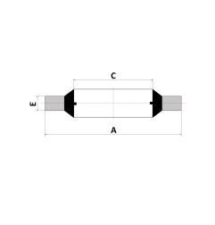 RONDELLA BONDED - BSP 1/8" -  10,37X15,88X2