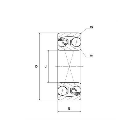 CUSCINETTO 10X30X9 ORIENTABILE A SFERE 1200S NTN