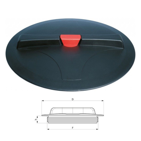 COPERCHIO FILETTATO LABIRINTO INTEGRATO D.455 3522261