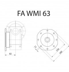FLANGIA FA WMI63 STM