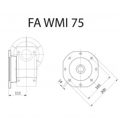 FLANGIA FA WMI75 STM